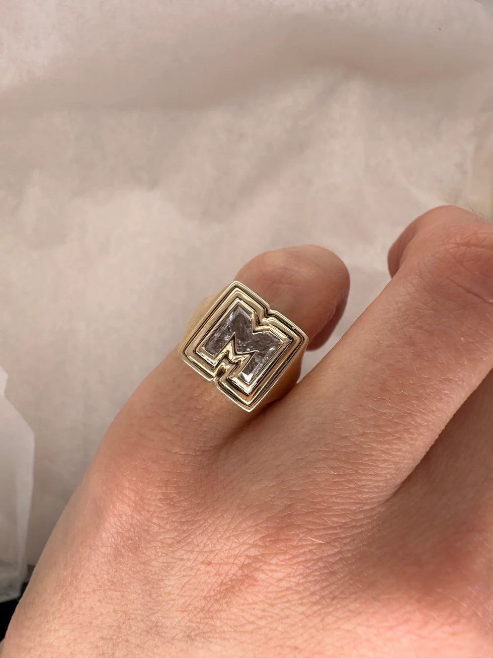 Personalized Luxury Letter Ring