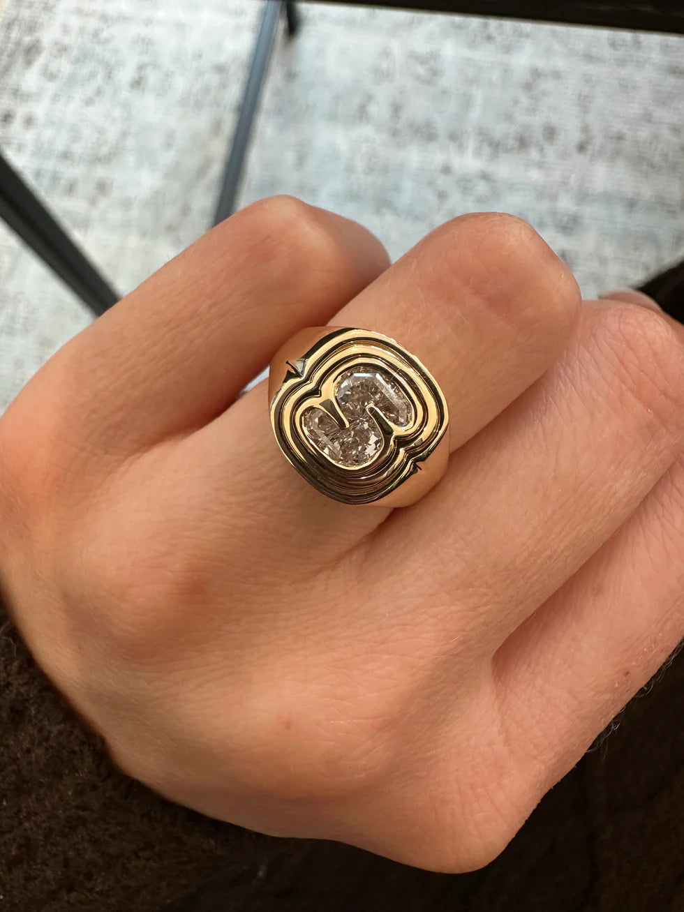 Personalized Luxury Letter Ring