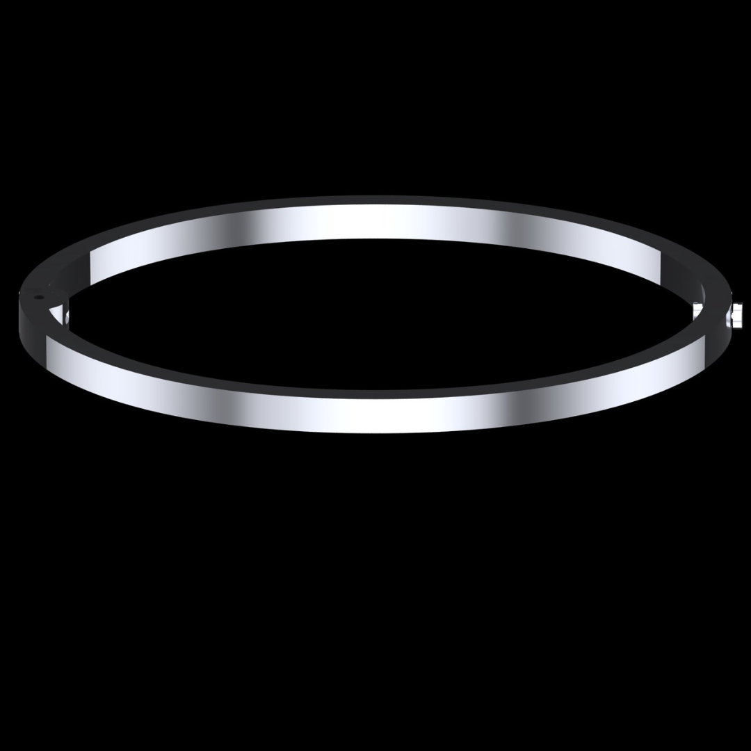 Pyramid Stud Pavé Diamond Bangle Bracelet in White Gold