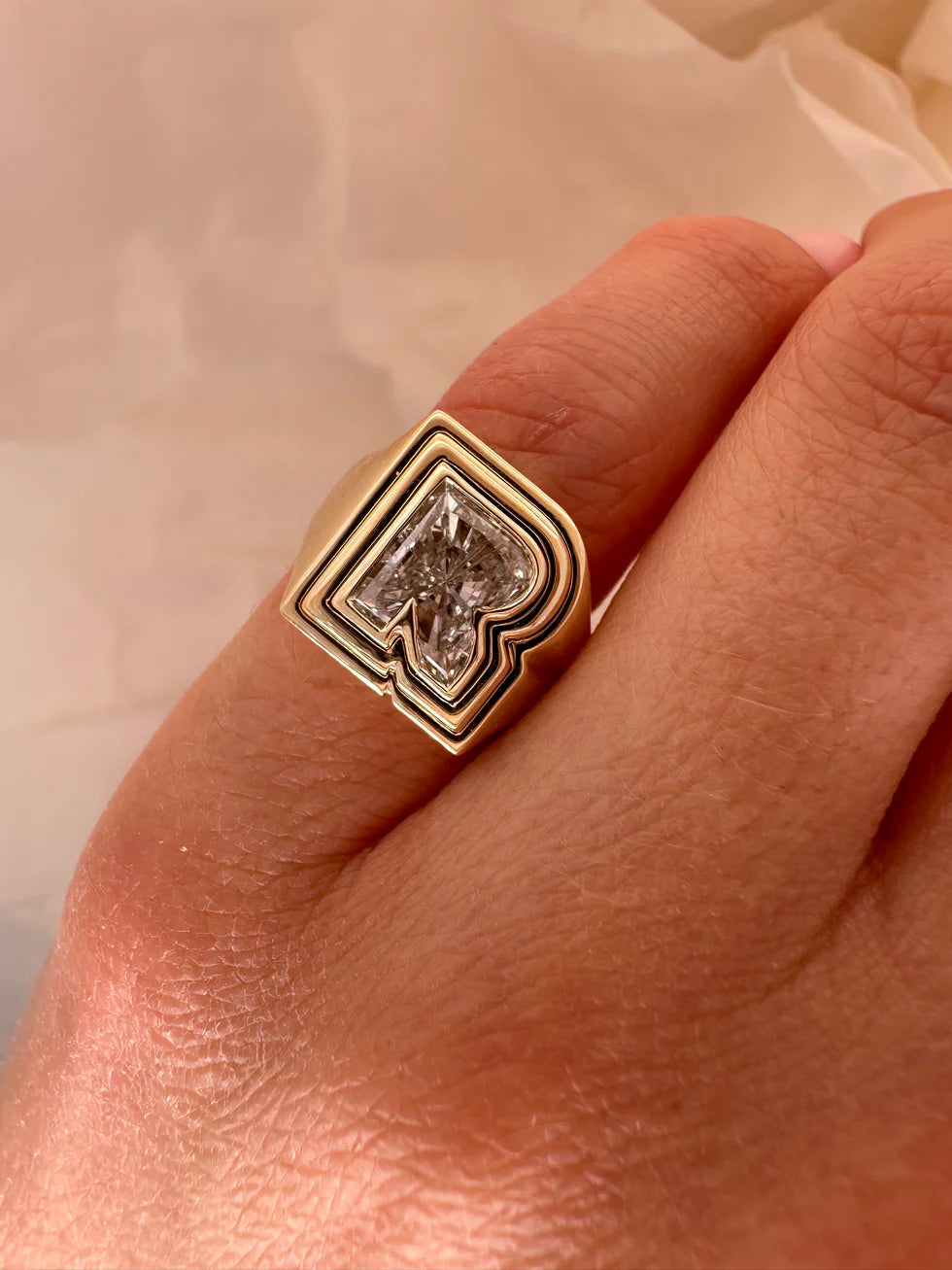Personalized Luxury Letter Ring