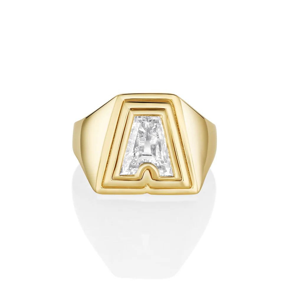 Personalized Luxury Letter Ring