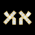 Infinity Cross Diamond Earrings