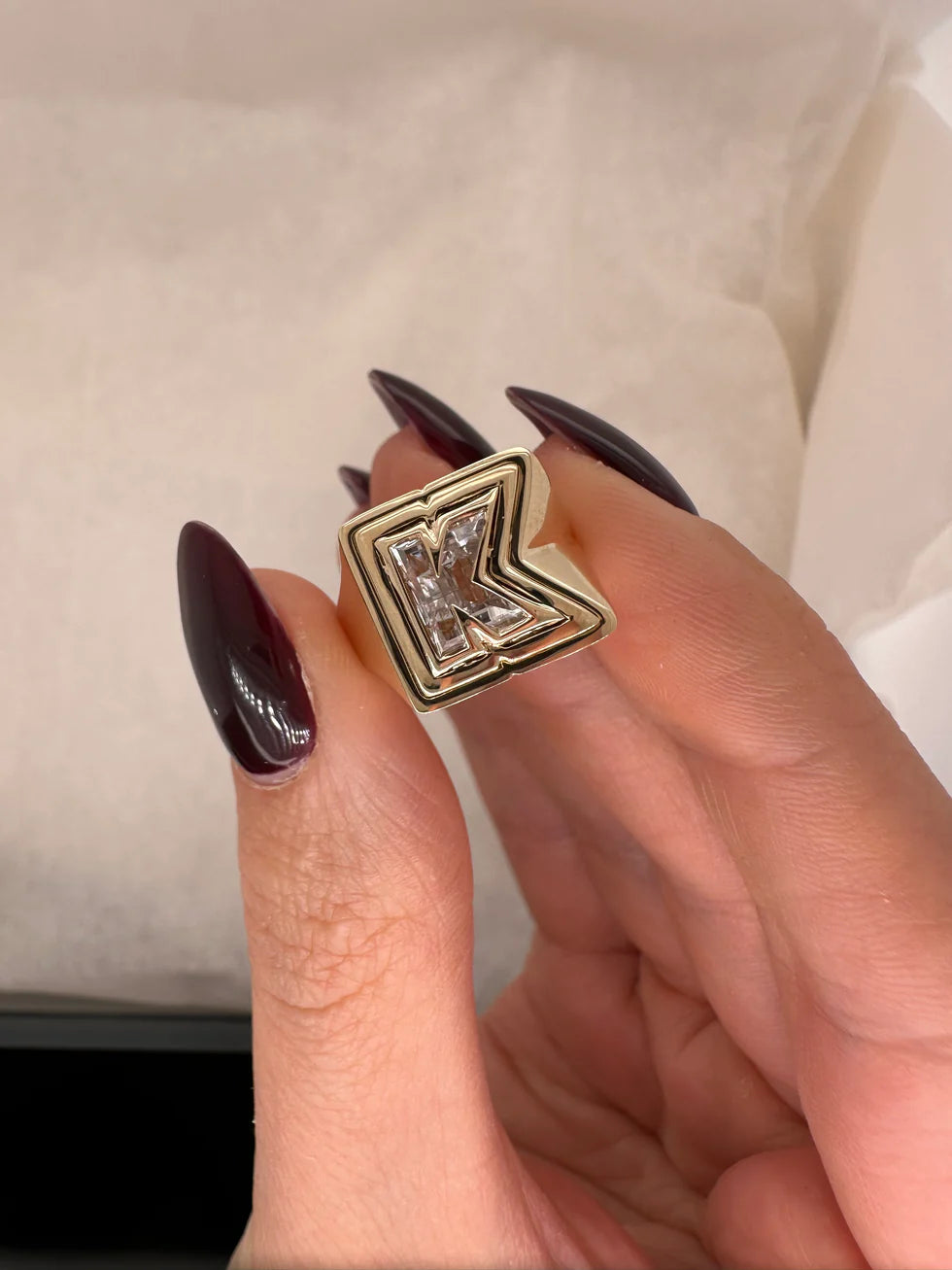 Personalized Luxury Letter Ring