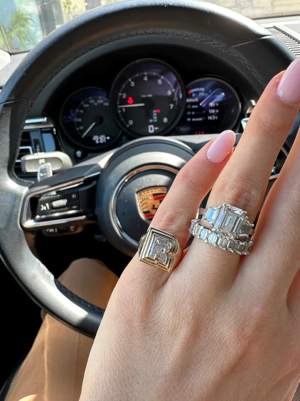 Personalized Luxury Letter Ring