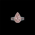 FANCY PINK HALO RING THIS 2.53 CARAT FANCY PINK DIAMOND AND TOTALS 3.92 CARATS.