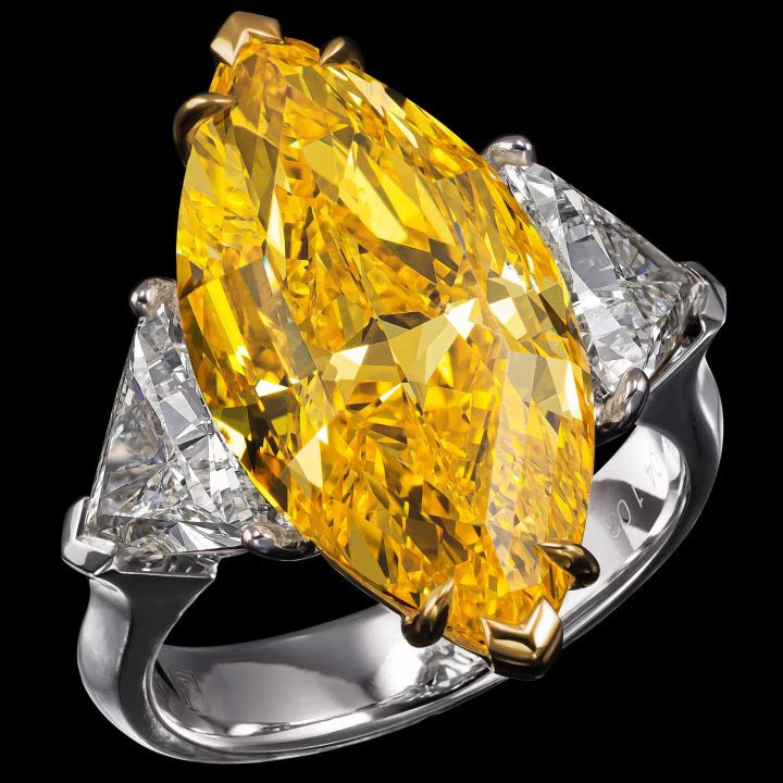 The Vivid Dream Fancy Yellow color Ring