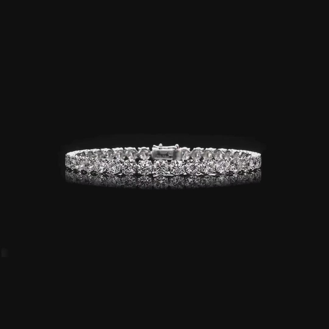 Brilliant Diamond Straight Row Bracelet