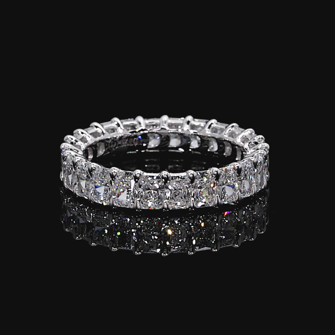 RADIANT CUT LAB DIAMOND ETERNITY BAND