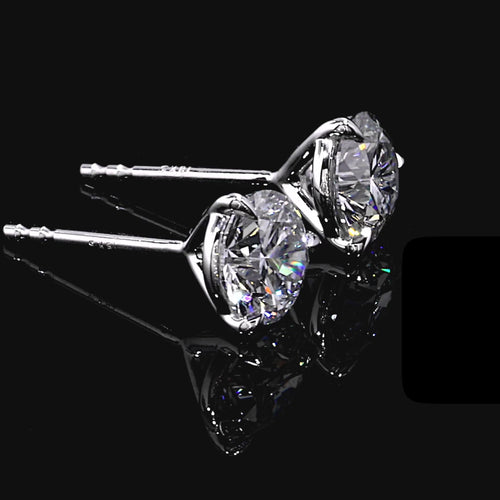 Chelsea Essential Round Brilliant Martini Stud Earrings
