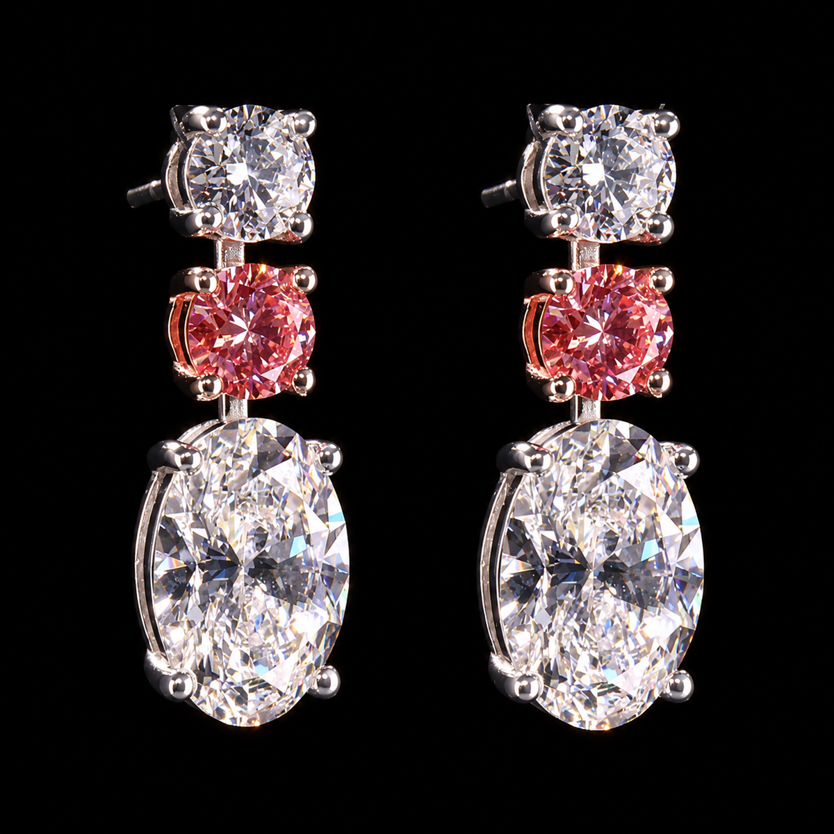 Discover Dan Mor luxury oval lab grown diamond drop earring