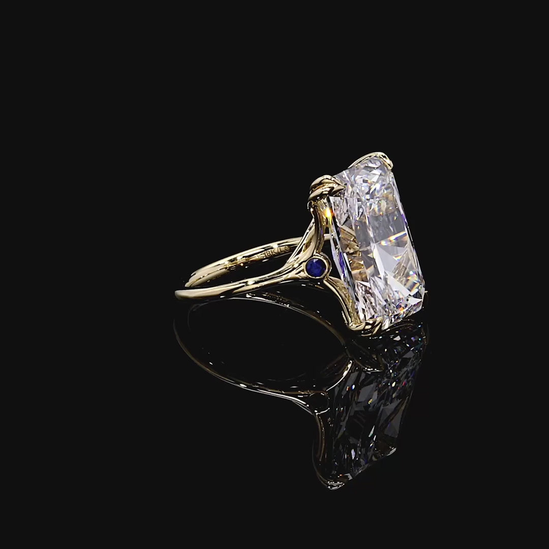 RADIANT CUT LAB DIAMOND RING