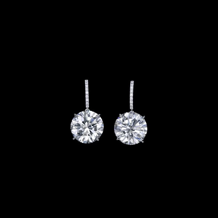 6.00 CARAT ROUND SHAPE DIAMOND EARRING
