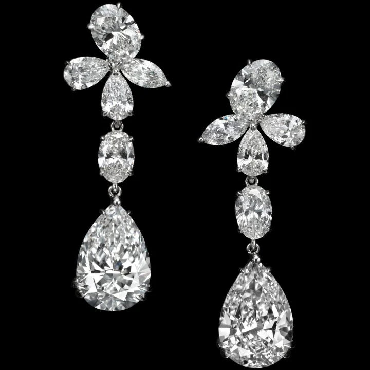 PEAR OVAL MARQUISE SHAPED DIAMONDS D COLOR OVER 16 CARATS