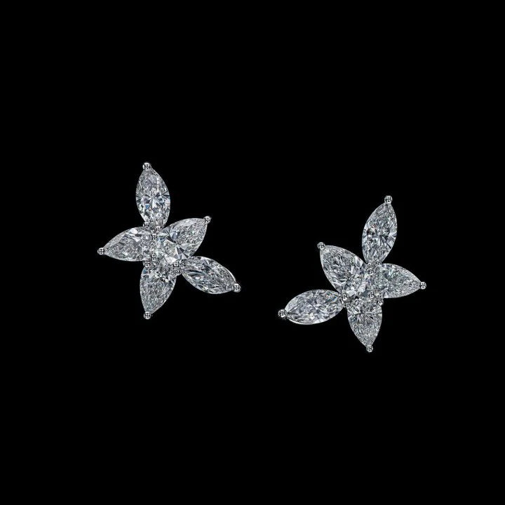 7.59 CT PEAR SHAPE MARQUISE D-E VSI1-SI1