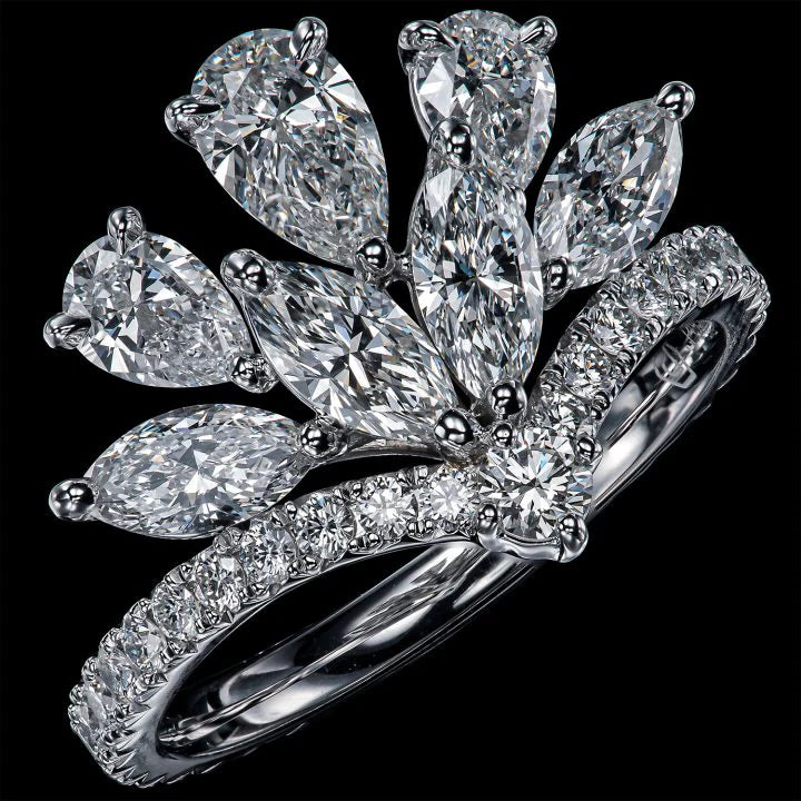 Tiara Style Anniversary Diamond Ring