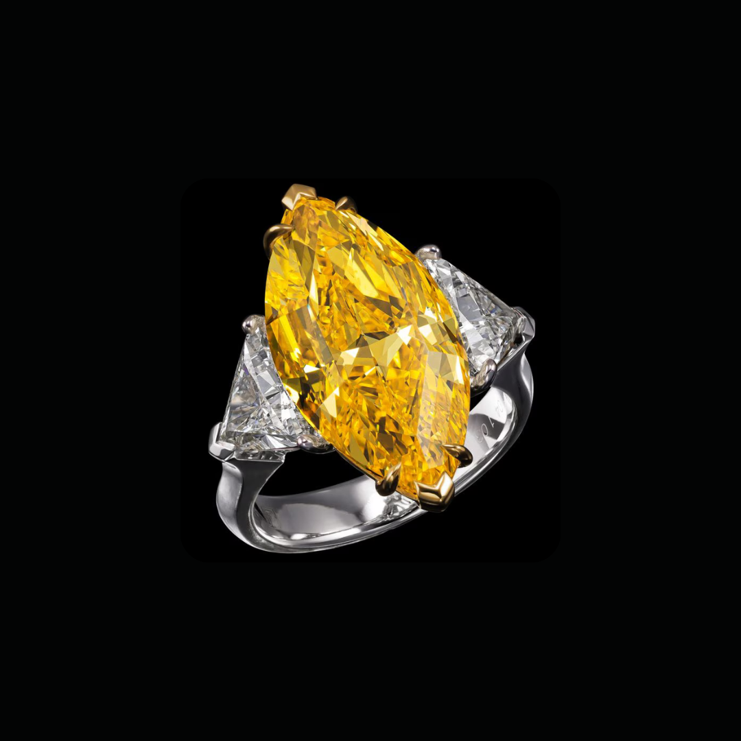 The Vivid Dream Fancy Yellow color Ring