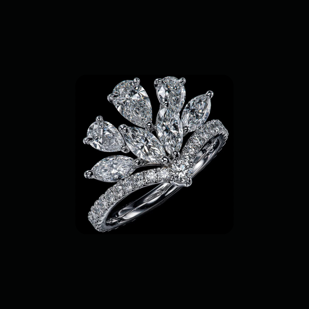 Tiara Style Anniversary Diamond Ring