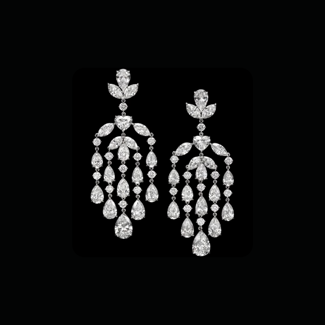 PEAR, ROUND, MARQUISE, HEART TOTAL 30 CARATS, D TO F COLOR