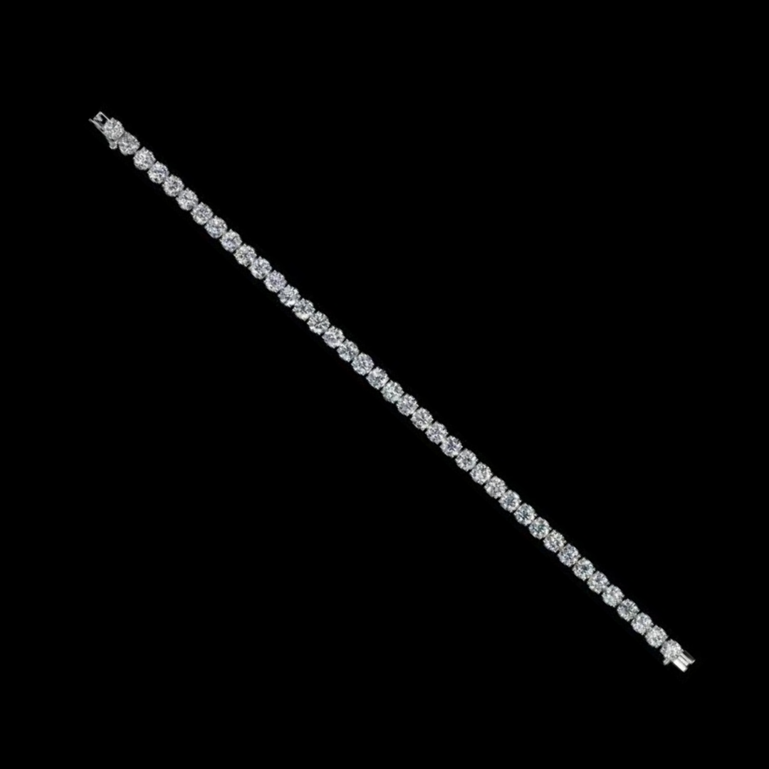 9.75 carat brilliant cut diamond bracelet
