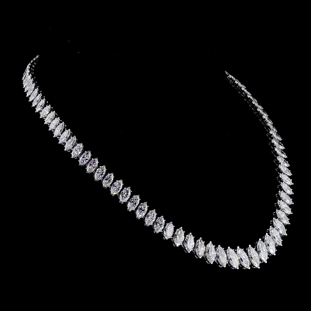 Marquise Diamond Eternity Tennis Necklace