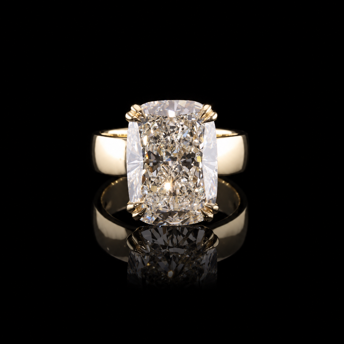 Classic Cushion Solitaire Ring