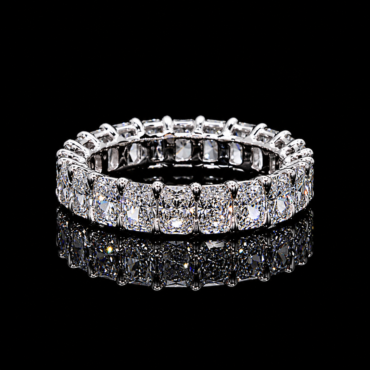 RADIANT CUT LAB DIAMOND ETERNITY BAND
