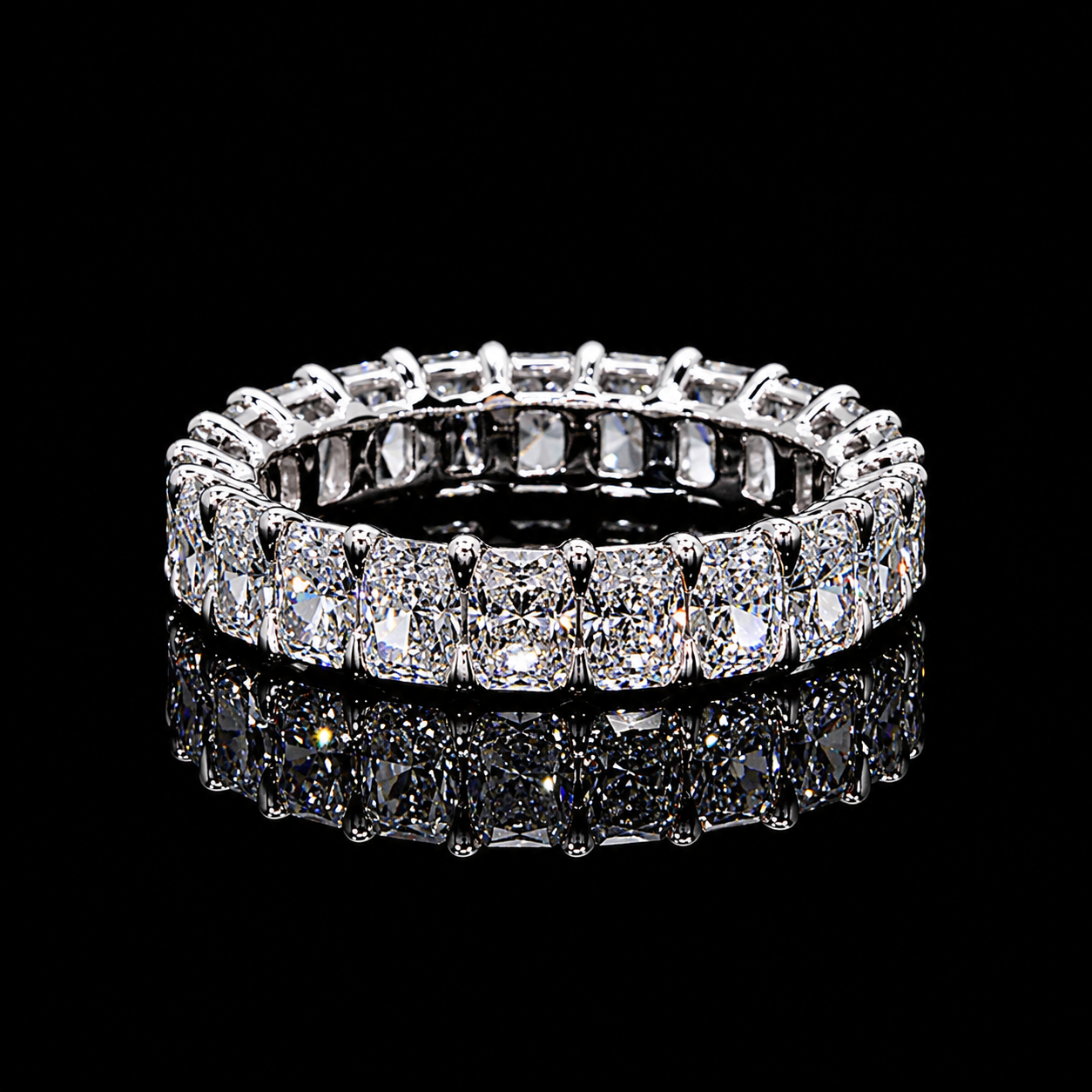 RADIANT CUT LAB DIAMOND ETERNITY BAND