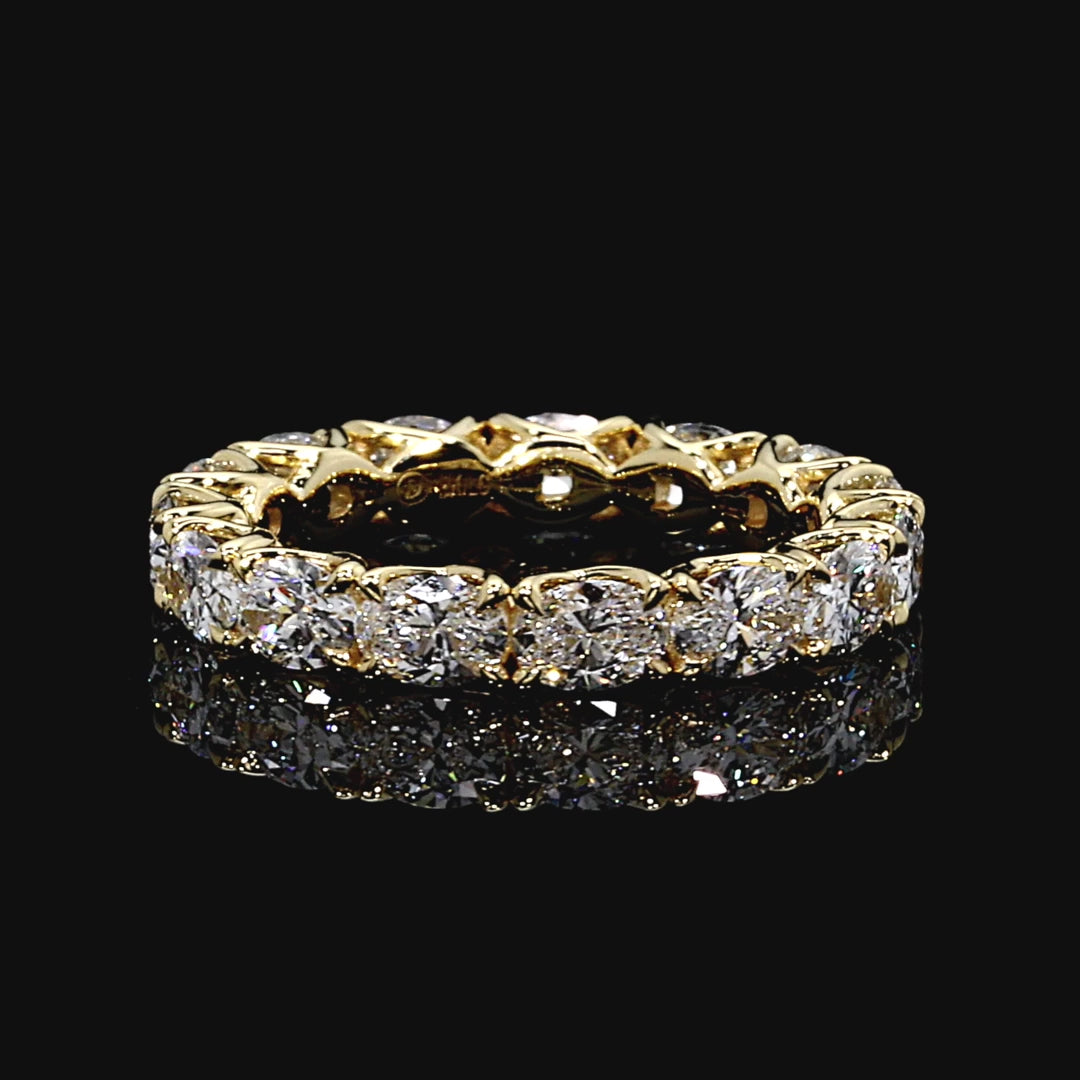 Dan Mor Elle East-West Oval Eternity Band