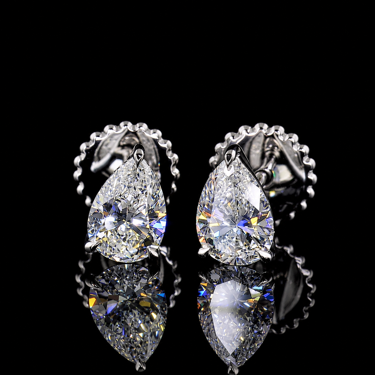 Pear Stud Earrings