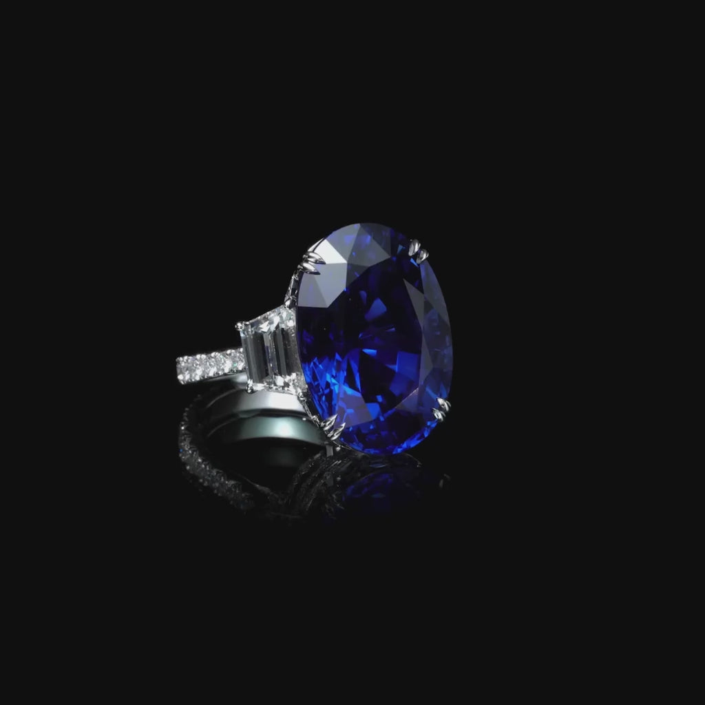 SAPPHIRE SOLITAIRE RING