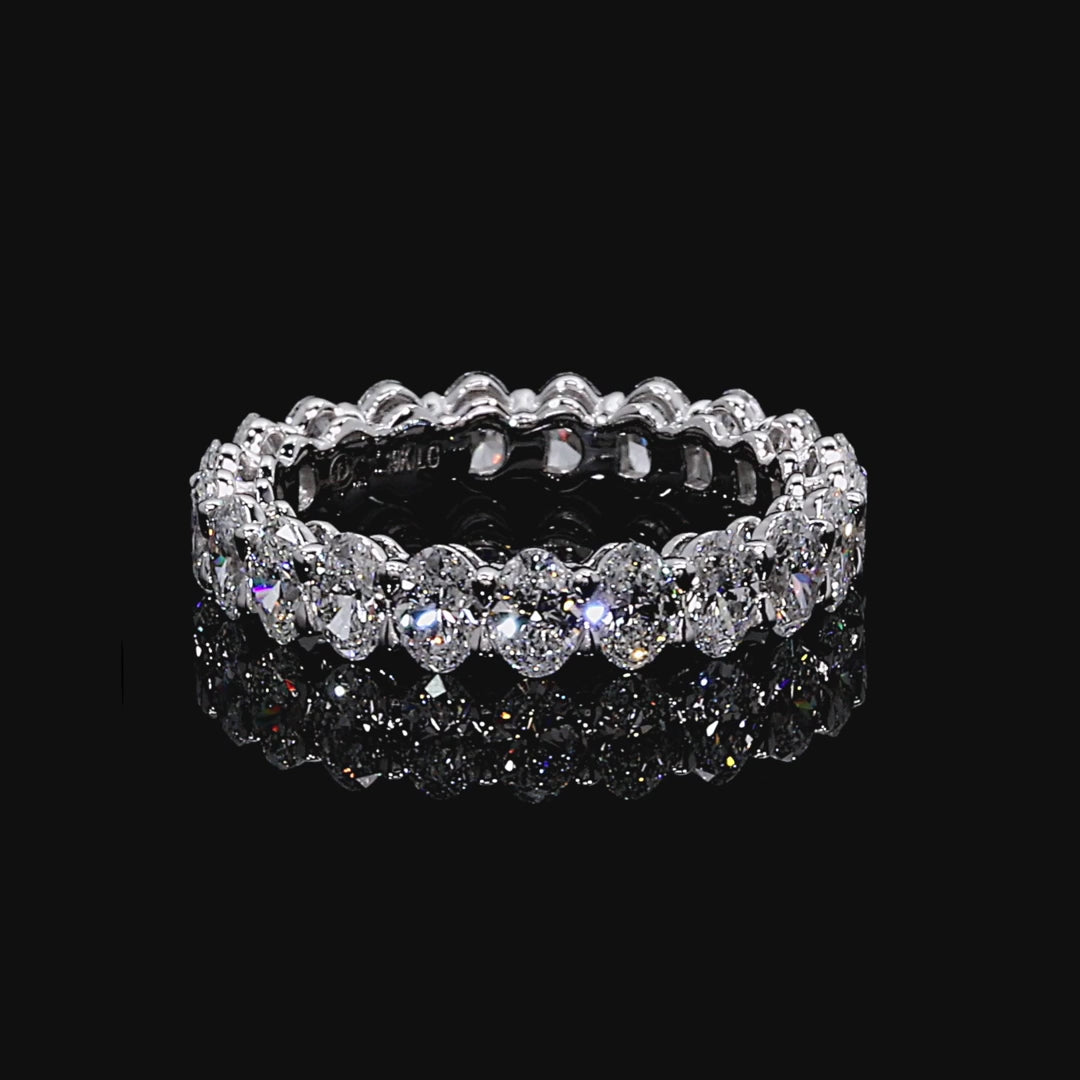 OVAL CUT DIAMOND ETERNITY BAND DAN MOR