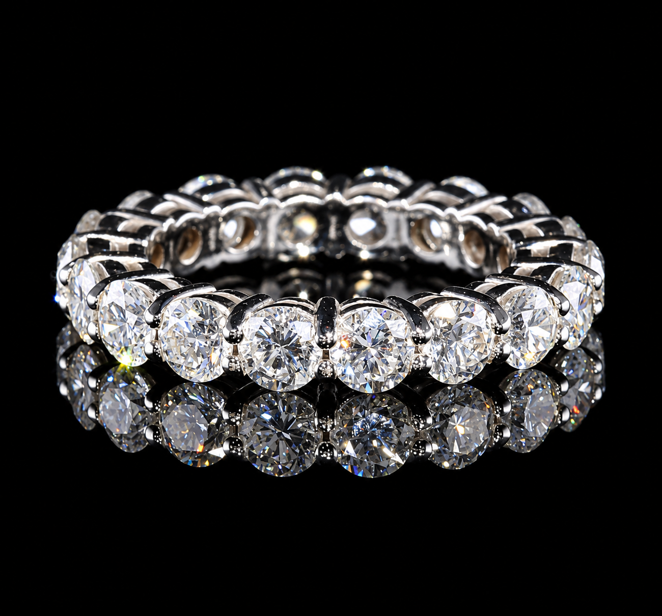 Round Diamond Full Eternity Band Dan Mor Diamonds